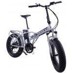 Elektrický bicykel Fuzlu Folding Fatbike 20" sivo-čierny 
